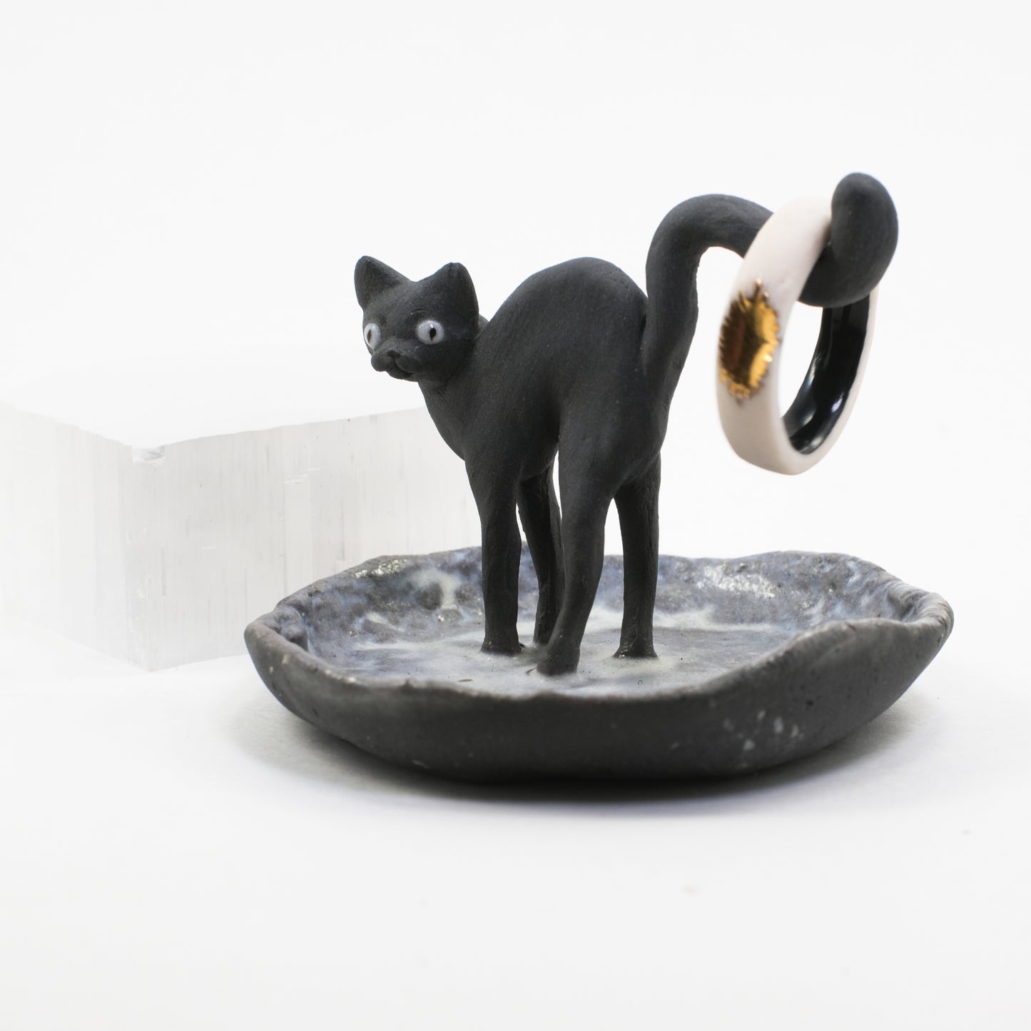 Black Cat Ring Dish